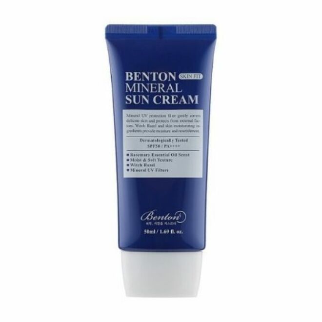 Benton Skin Fit Mineral Sun Cream SPF50+/PA++++ Fényvédő - 50ml
